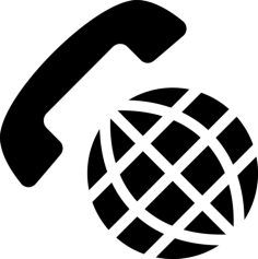 International Call Stencil Svg Design File, Free Vectors File